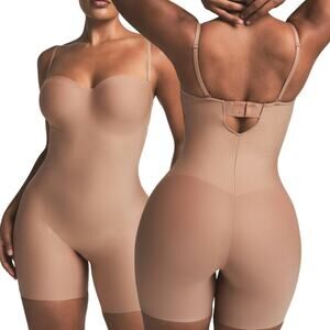 SKIMS Body Core Sculpt Underwire Mid-Thigh Bodysuit Sienna S NWT $144